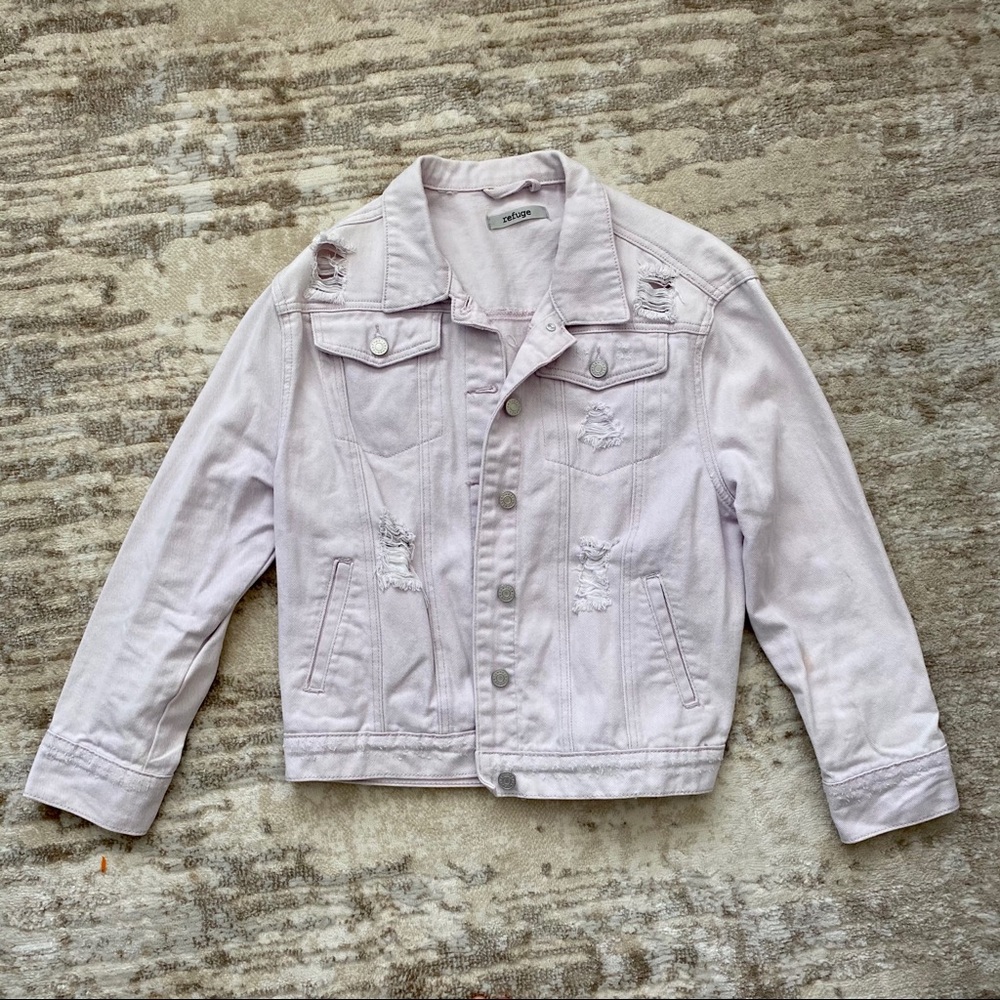 Denim light lilac jacket